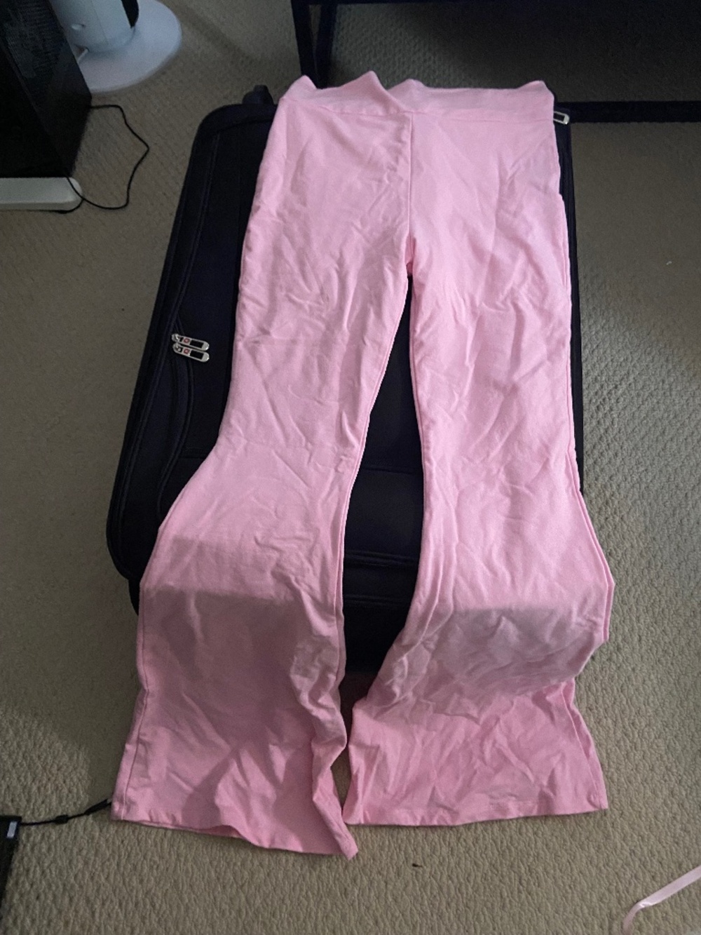 Pink edikted flare fold over legging MEDIUM